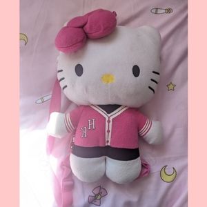 Hello kitty plushy doll backpack